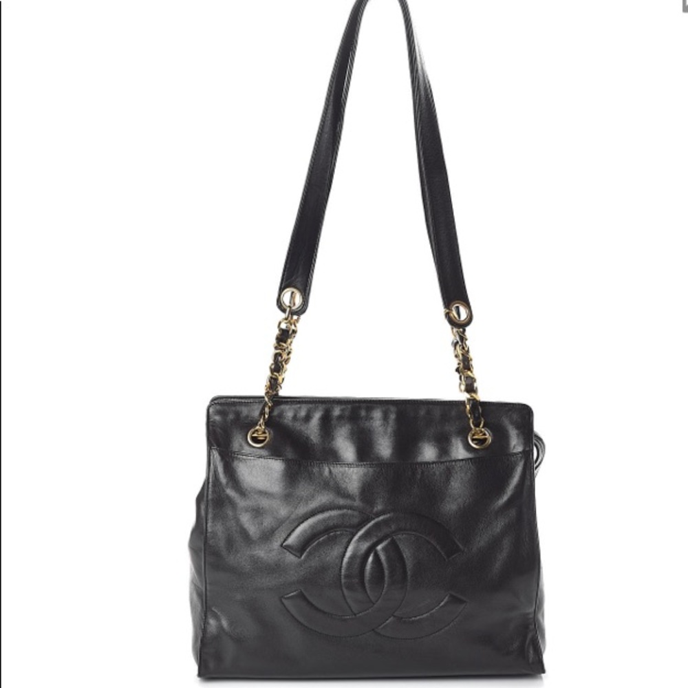 💯 Vintage Chanel Lambskin Tote ❌sold ❌